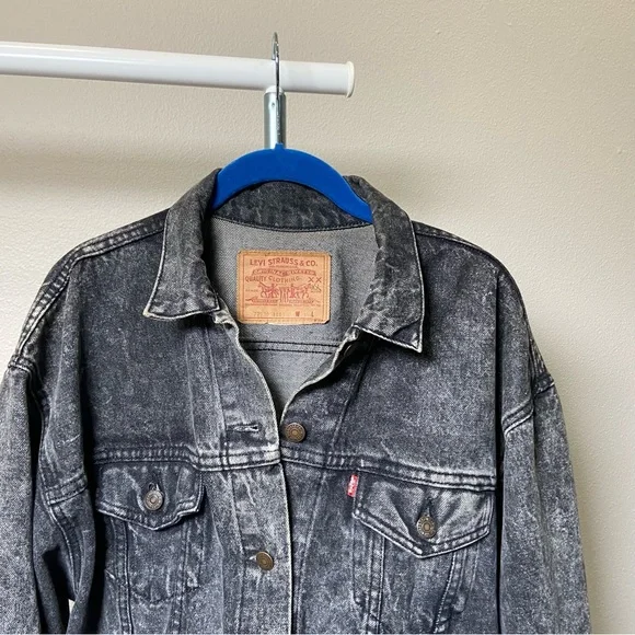 Levi's Vintage Charcoal Denim Jacket 80s